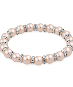 Pink Black Pearl Bracelet