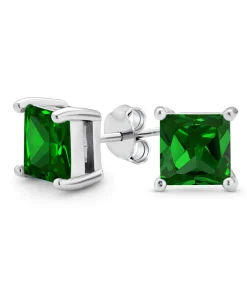 Brilliant Princess Earrings (Green)