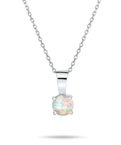 1CT Solitaire Opal Pendant